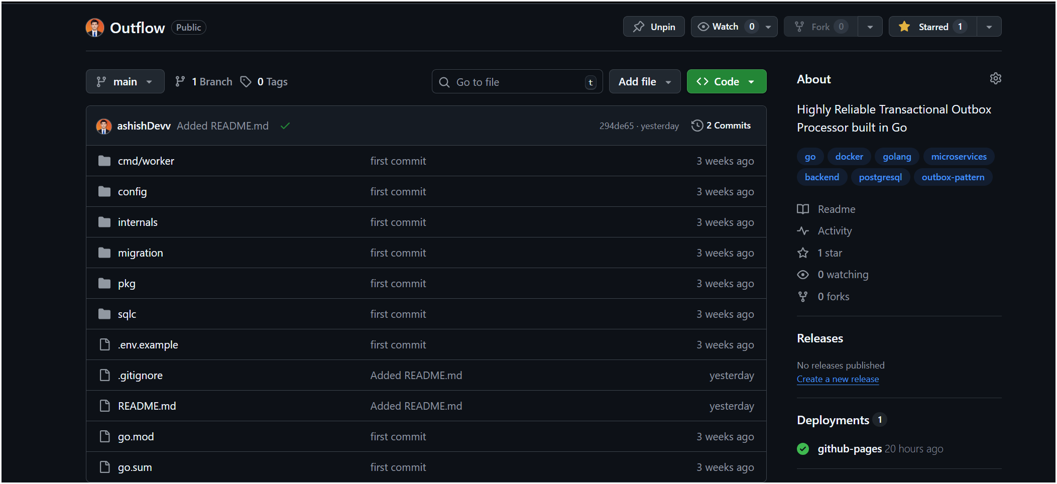 Outflow - Reliable Transactional Outbox Processor